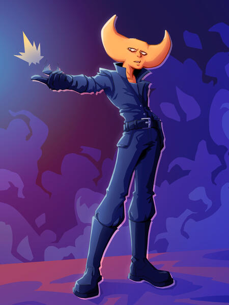 shaded full colour, simple BG